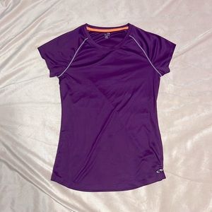 women’s tight athletic shirt purple